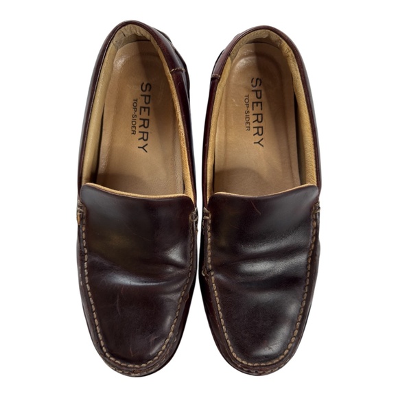 Sperry Other - Sperry Top-Sider Men's Brown Leather Driving Loafers Slip-On 9M Business Casual